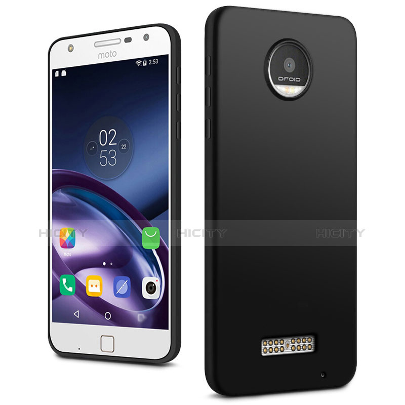 Motorola Moto Z用極薄ソフトケース シリコンケース 耐衝撃 全面保護 モトローラ ブラック