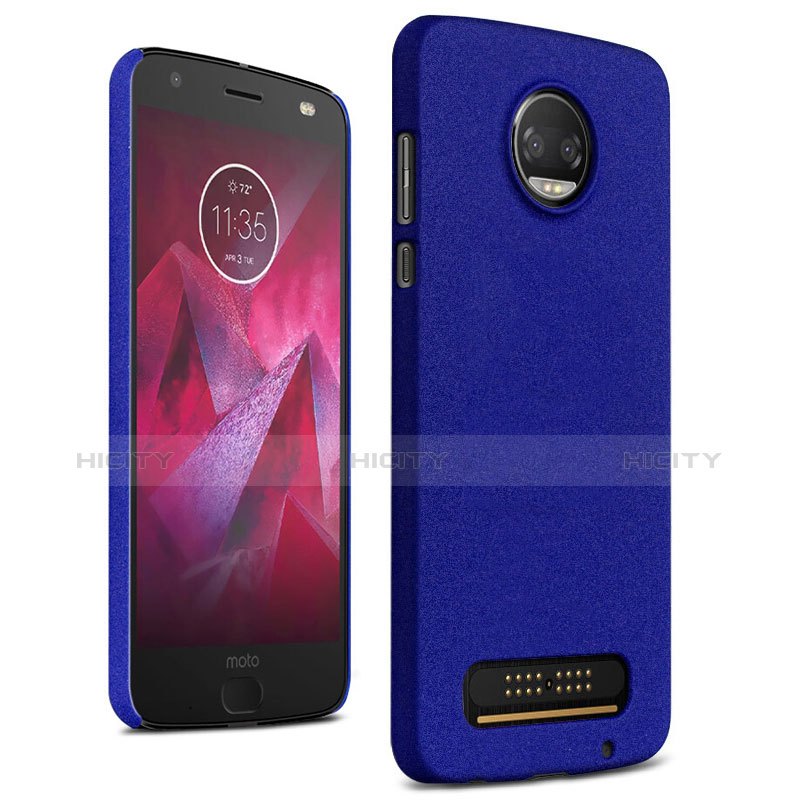 Motorola Moto Z Play用ハードケース プラスチック カバー モトローラ ネイビー