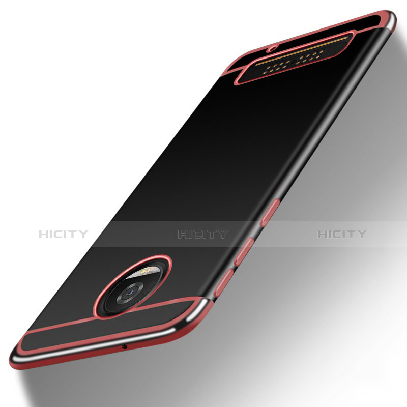 Motorola Moto Z Play用シリコンケース ソフトタッチラバー カバー モトローラ ピンク
