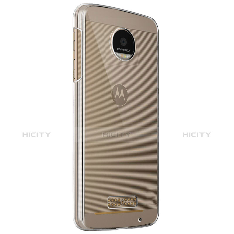 Motorola Moto Z Play用極薄ソフトケース シリコンケース 耐衝撃 全面保護 クリア透明 T05 モトローラ クリア