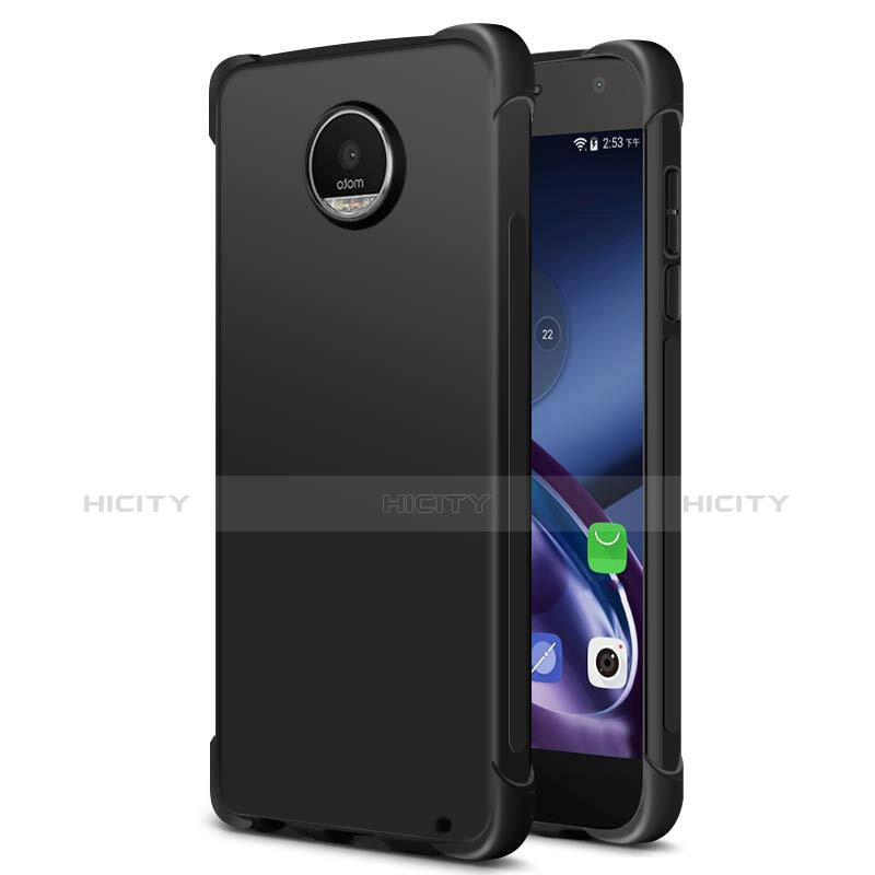 Motorola Moto Z2 Play用シリコンケース ソフトタッチラバー モトローラ ブラック