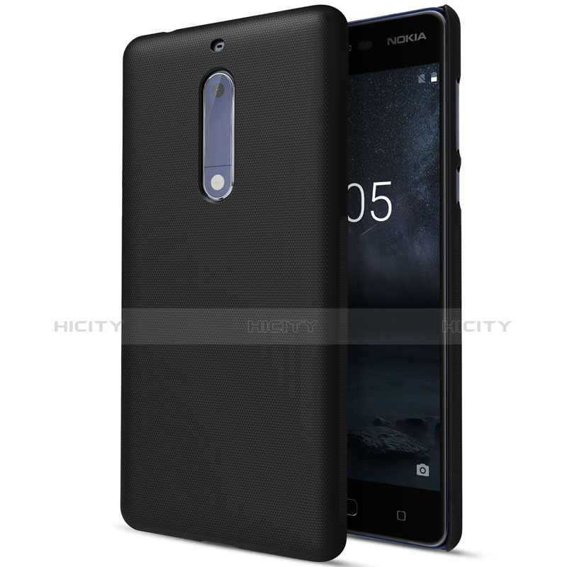 Nokia 5用ハードケース プラスチック 質感もマット ノキア ブラック