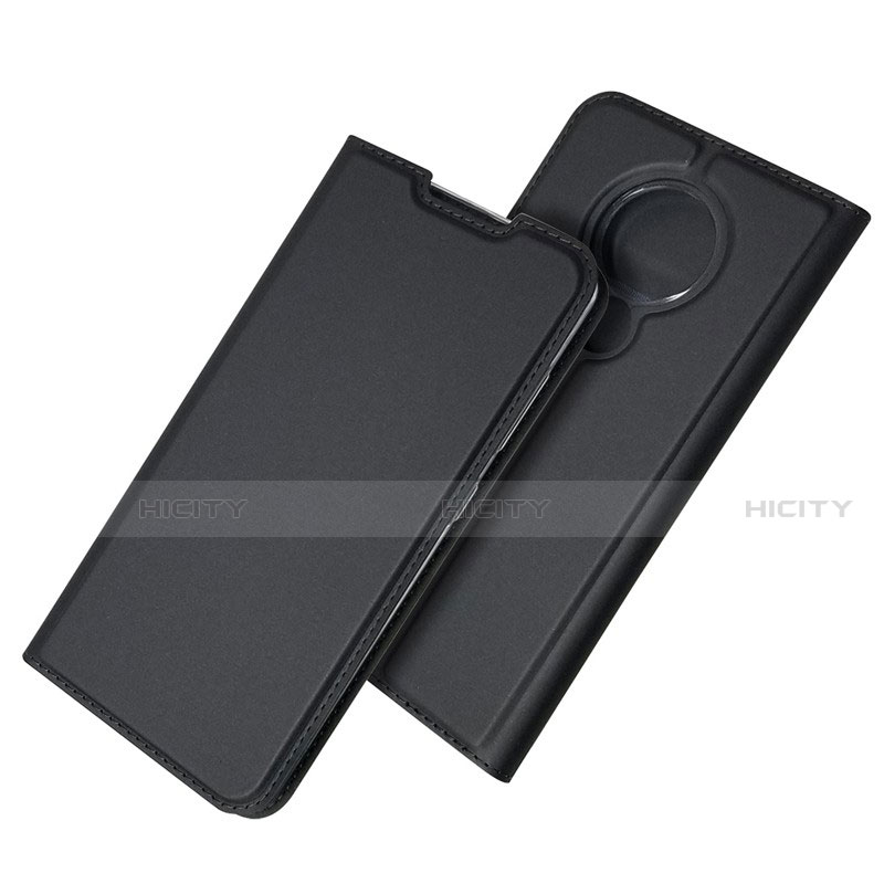 Nokia 6.2用手帳型 レザーケース スタンド カバー ノキア ブラック