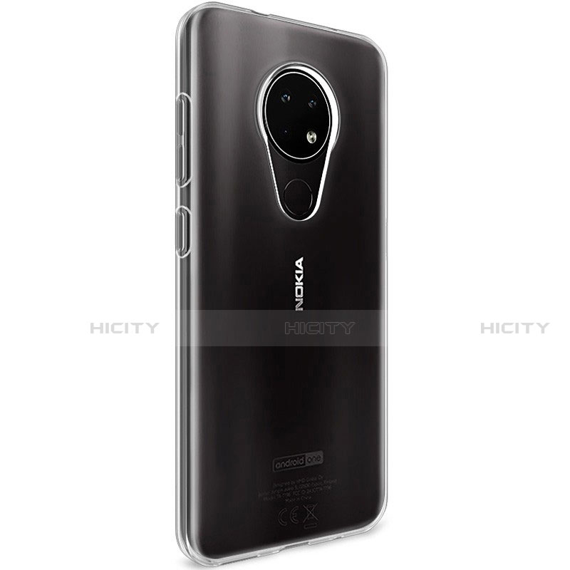 Nokia 6.2用極薄ソフトケース シリコンケース 耐衝撃 全面保護 クリア透明 カバー ノキア クリア