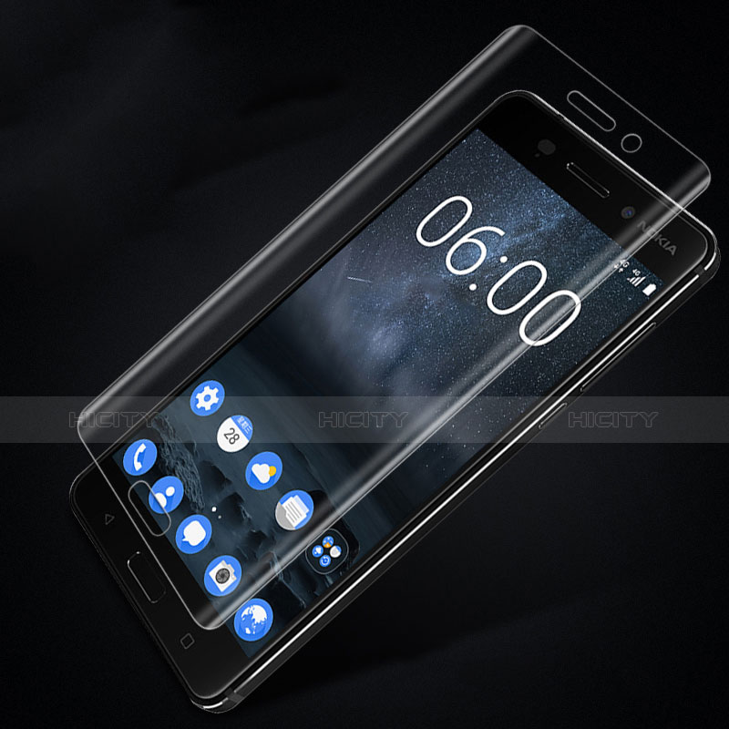 Nokia 6用強化ガラス 液晶保護フィルム T03 ノキア クリア