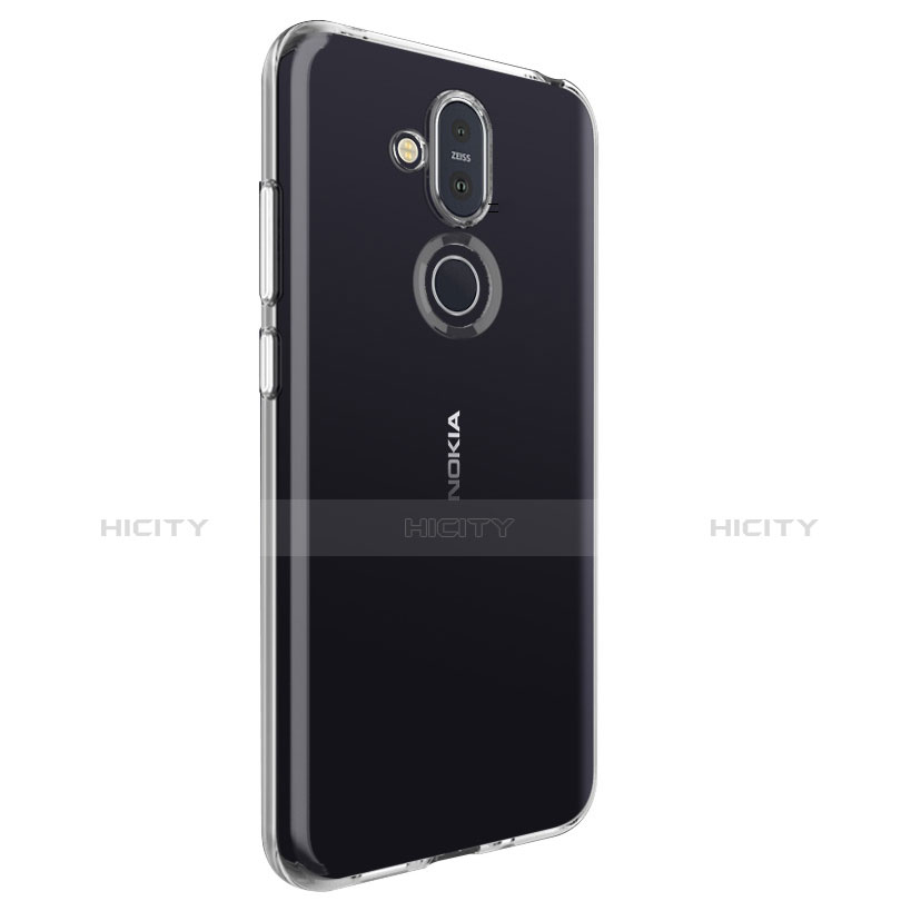 Nokia 7.1 Plus用極薄ソフトケース シリコンケース 耐衝撃 全面保護 クリア透明 カバー ノキア クリア