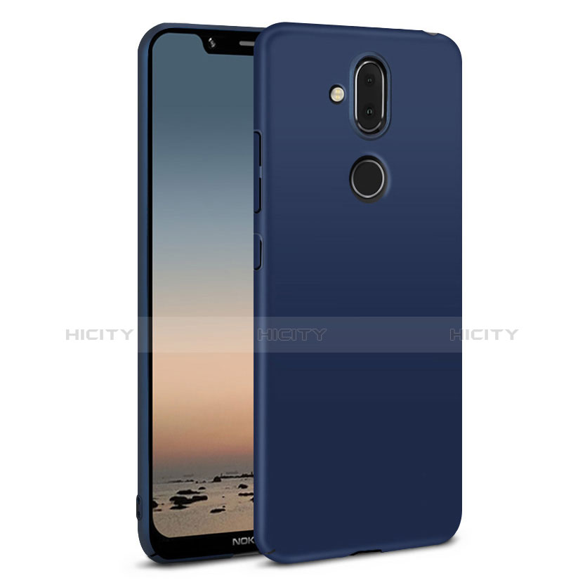 Nokia 7.1 Plus用ハードケース プラスチック 質感もマット M01 ノキア ネイビー