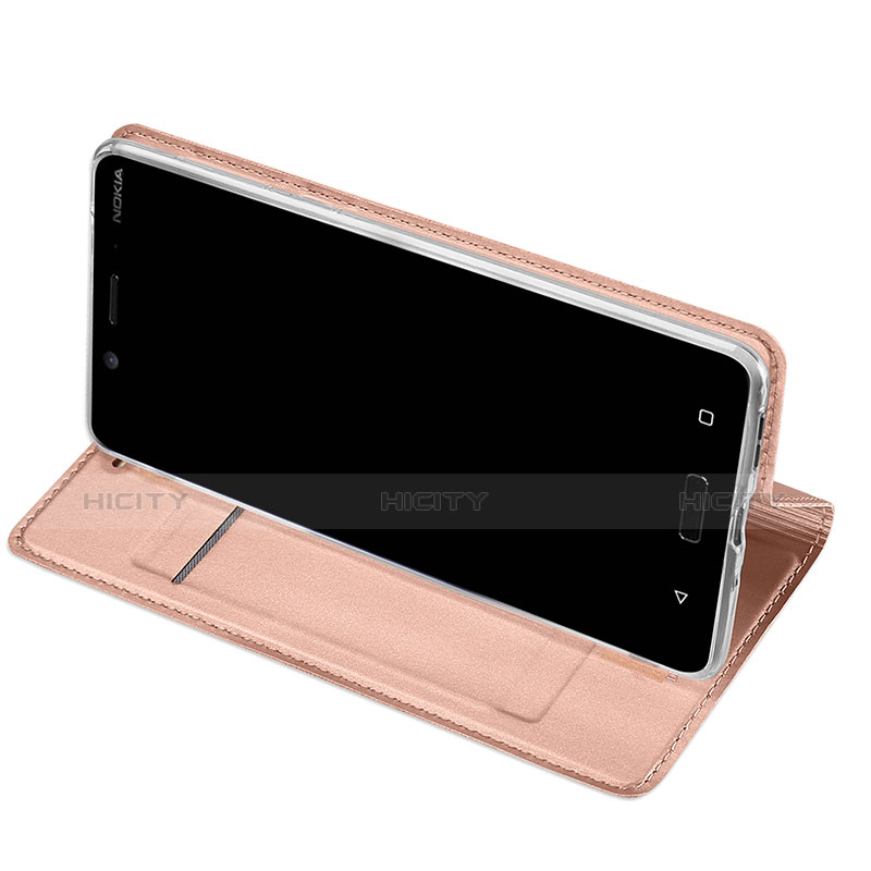 Nokia 8用手帳型 レザーケース スタンド ノキア ピンク