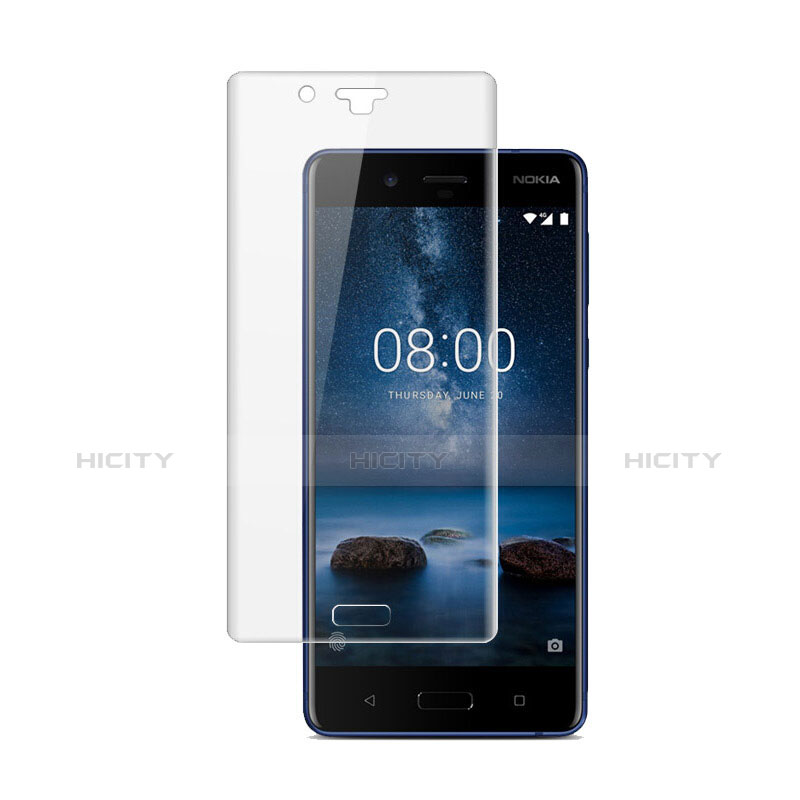 Nokia 8用高光沢 液晶保護フィルム 背面保護フィルム同梱 ノキア クリア