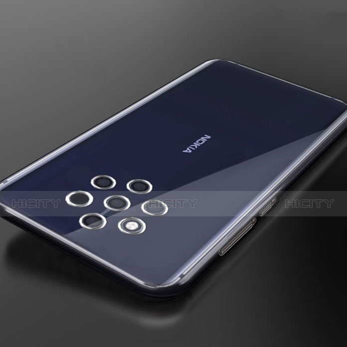 Nokia 9 PureView用極薄ソフトケース シリコンケース 耐衝撃 全面保護 クリア透明 T03 ノキア クリア