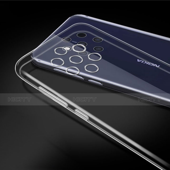 Nokia 9 PureView用極薄ソフトケース シリコンケース 耐衝撃 全面保護 クリア透明 T03 ノキア クリア