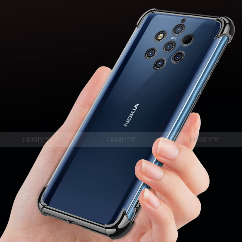 Nokia 9 PureView用極薄ソフトケース シリコンケース 耐衝撃 全面保護 透明 H01 ノキア 