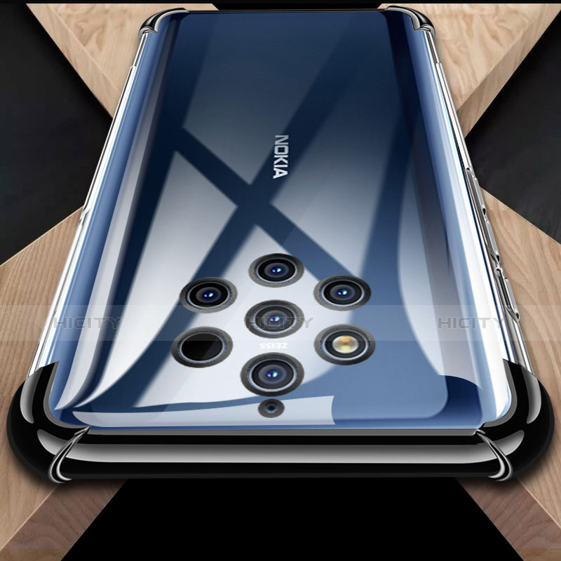 Nokia 9 PureView用極薄ソフトケース シリコンケース 耐衝撃 全面保護 透明 H01 ノキア 