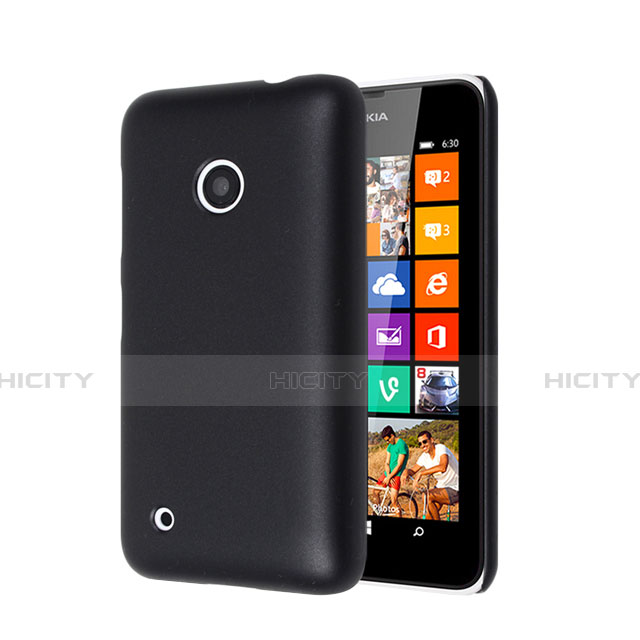 Nokia Lumia 530用ハードケース プラスチック 質感もマット ノキア ブラック