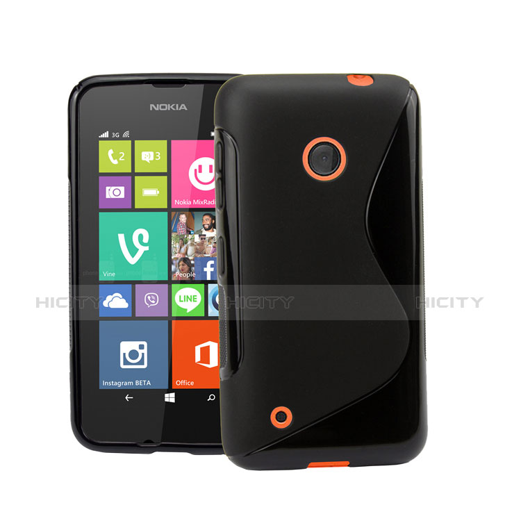 Nokia Lumia 530用ソフトケース S ライン ノキア ブラック