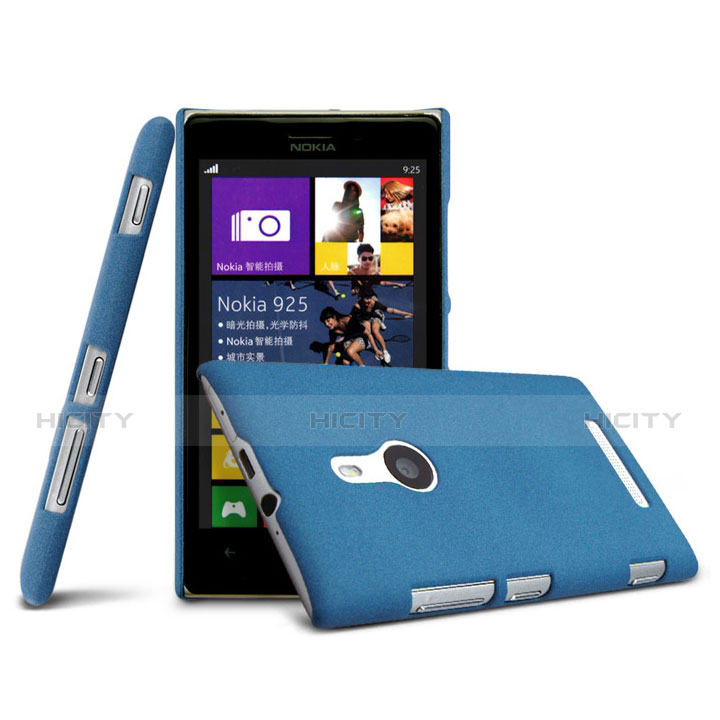 Nokia Lumia 925用ハードケース カバー プラスチック ノキア ネイビー