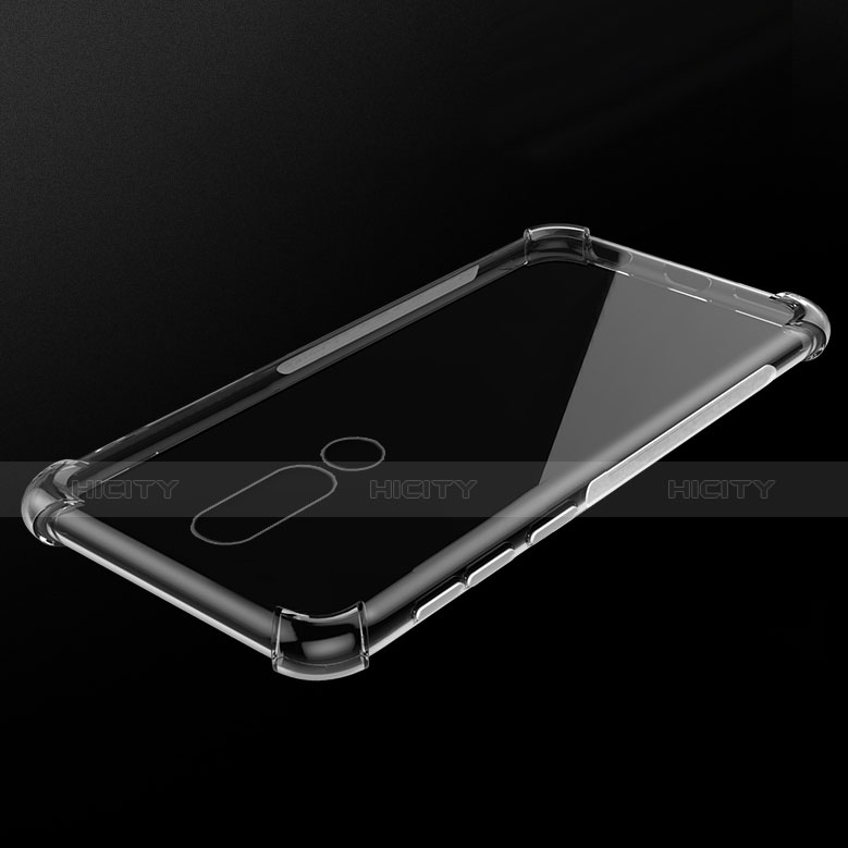 Nokia X5用極薄ソフトケース シリコンケース 耐衝撃 全面保護 クリア透明 カバー ノキア クリア