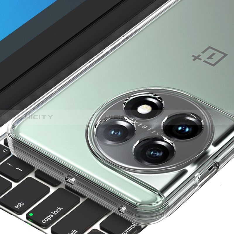 OnePlus 11 5G用極薄ソフトケース シリコンケース 耐衝撃 全面保護 クリア透明 T06 OnePlus クリア