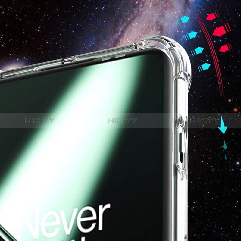 OnePlus 11 5G用極薄ソフトケース シリコンケース 耐衝撃 全面保護 クリア透明 カバー OnePlus クリア
