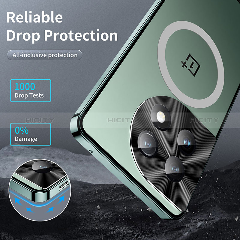 OnePlus 11 5G用ケース 高級感 手触り良い メタル兼プラスチック バンパー Mag-Safe 磁気 Magnetic LK1 OnePlus 