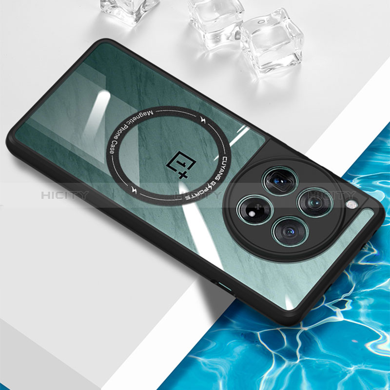 OnePlus 12 5G用極薄ソフトケース シリコンケース 耐衝撃 全面保護 クリア透明 カバー Mag-Safe 磁気 Magnetic BH1 OnePlus 