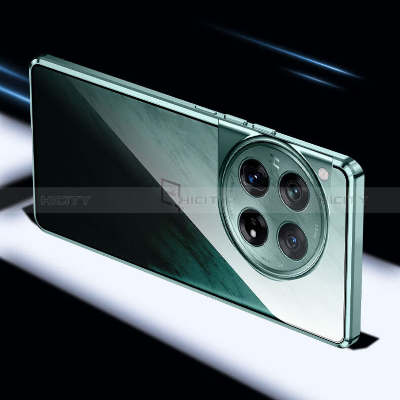 OnePlus 12 5G用ケース 高級感 手触り良い アルミメタル 製の金属製 360度 フルカバーバンパー 鏡面 カバー P02 OnePlus 