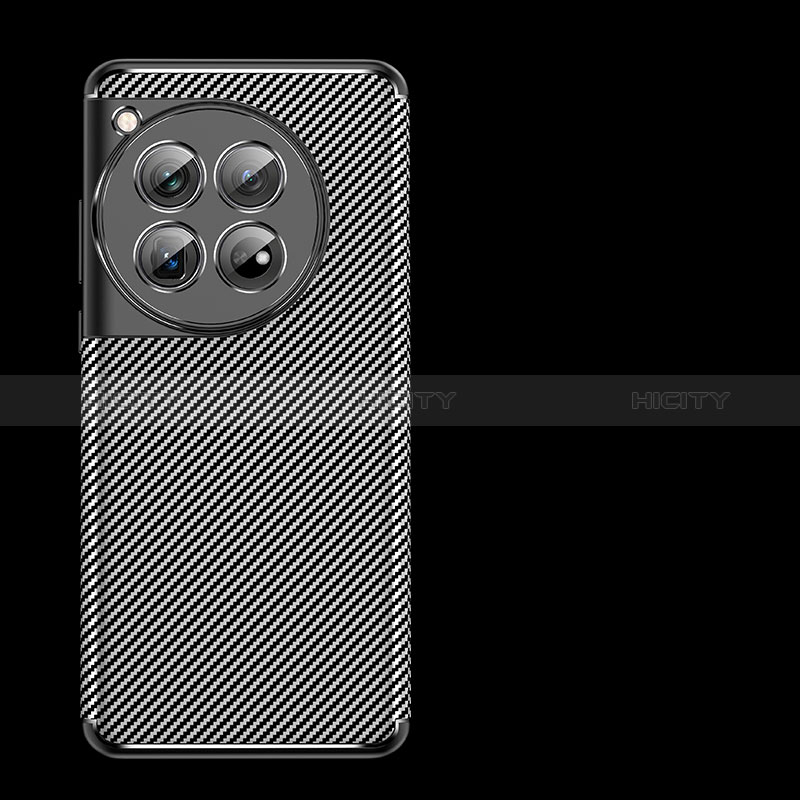 OnePlus 12R 5G用シリコンケース ソフトタッチラバー ツイル カバー OnePlus ブラック