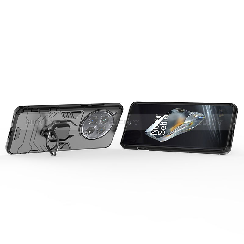 OnePlus 12R 5G用ハイブリットバンパーケース プラスチック アンド指輪 マグネット式 KC2 OnePlus 