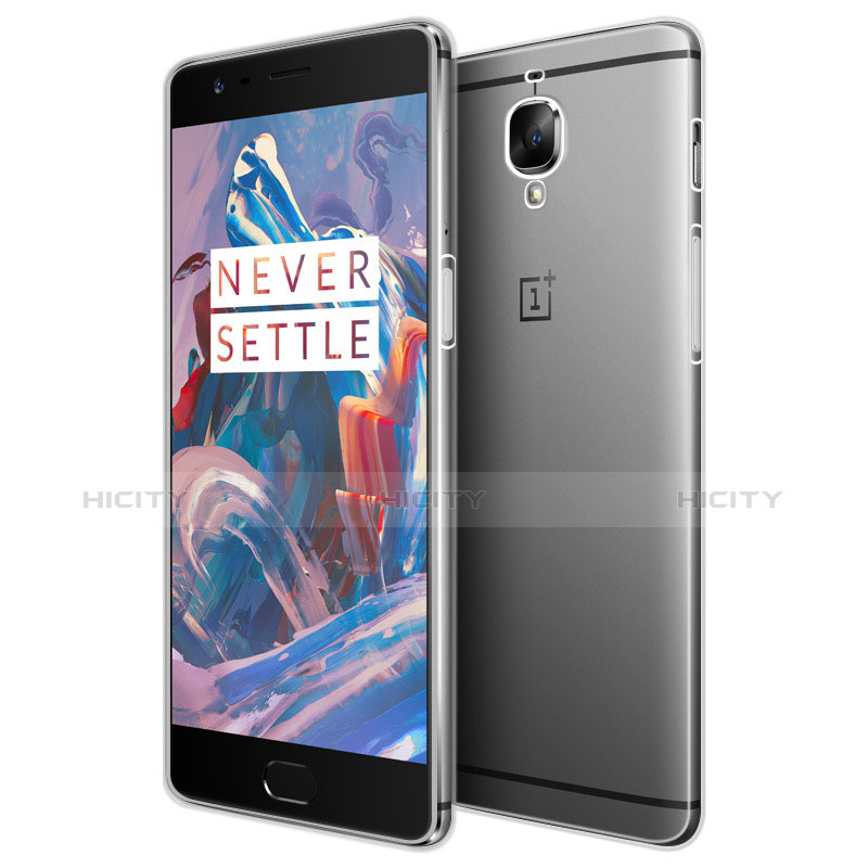 OnePlus 3用極薄ソフトケース シリコンケース 耐衝撃 全面保護 クリア透明 カバー OnePlus クリア