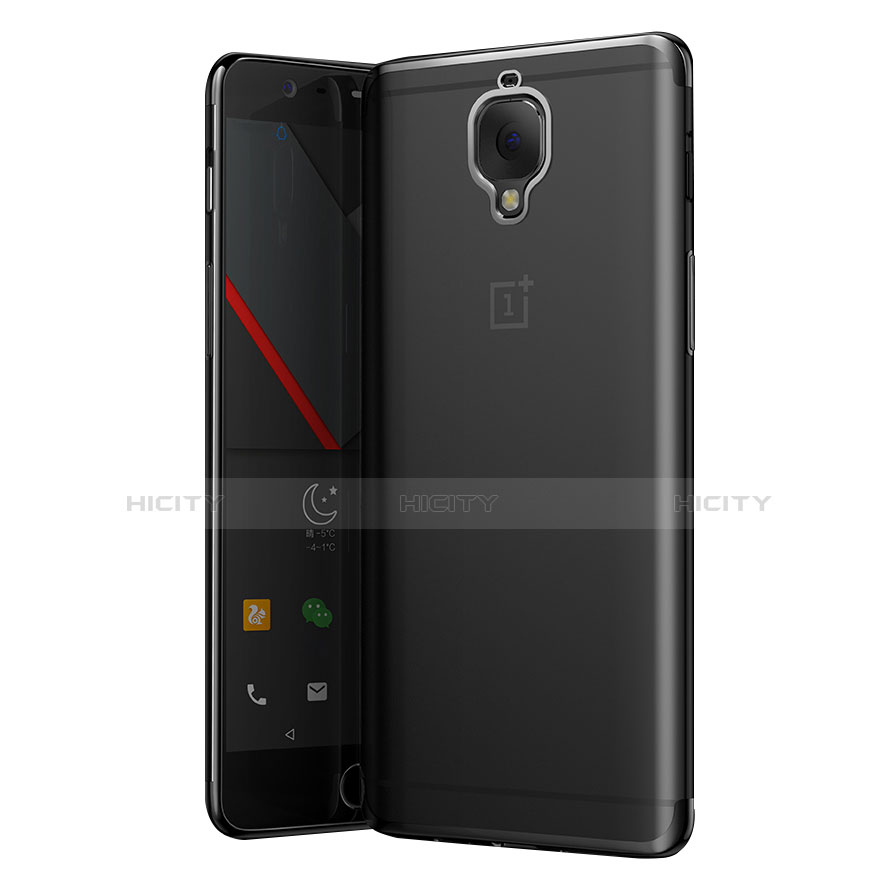 OnePlus 3用極薄ソフトケース シリコンケース 耐衝撃 全面保護 クリア透明 T05 OnePlus グレー