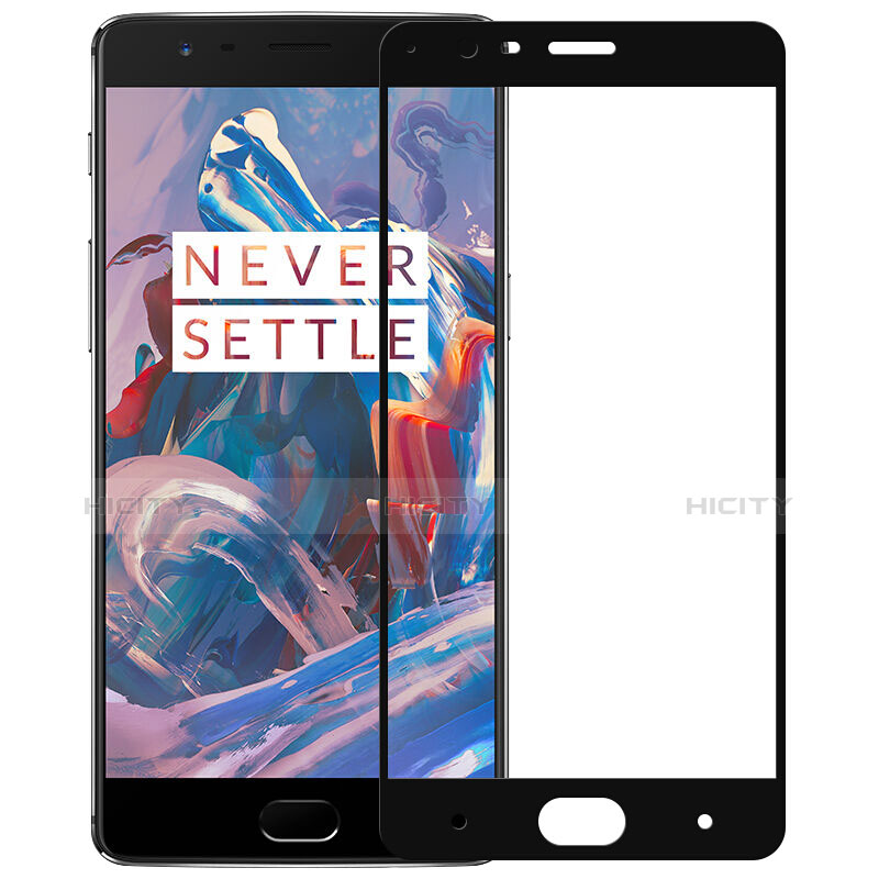 OnePlus 3用強化ガラス フル液晶保護フィルム F02 OnePlus ブラック