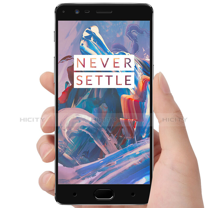 OnePlus 3用強化ガラス フル液晶保護フィルム F02 OnePlus ブラック