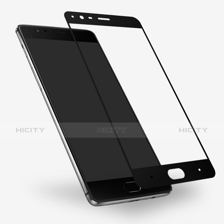 OnePlus 3用強化ガラス フル液晶保護フィルム F04 OnePlus ブラック