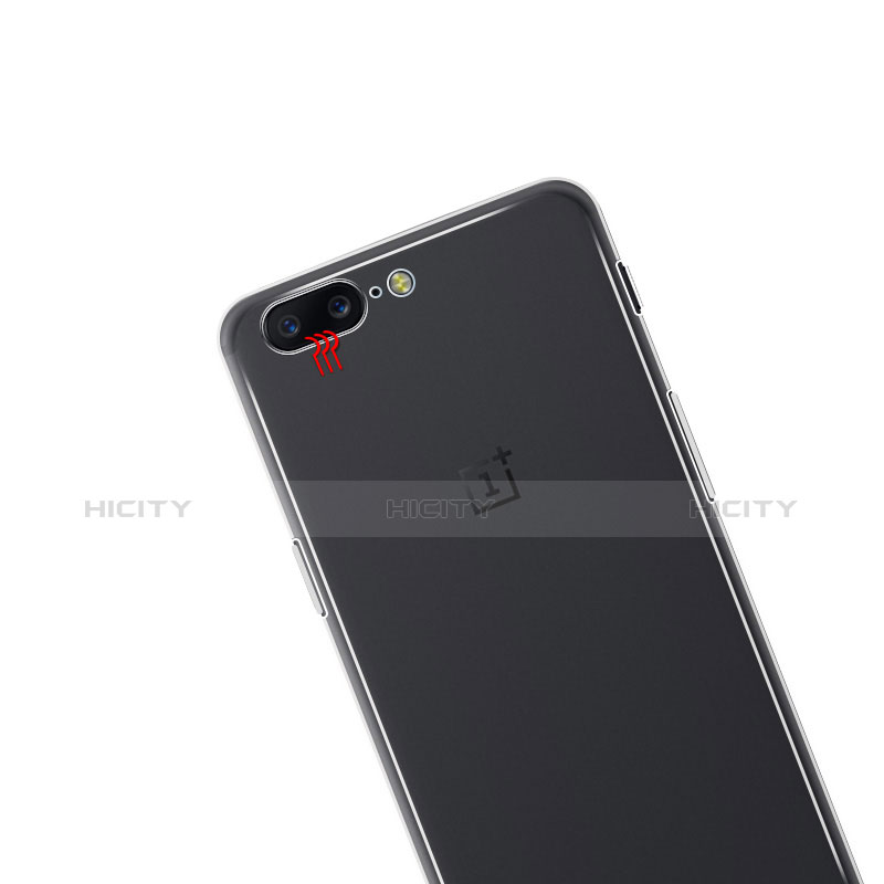 OnePlus 5用極薄ソフトケース シリコンケース 耐衝撃 全面保護 クリア透明 カバー OnePlus クリア