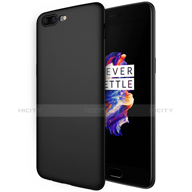 OnePlus 5用シリコンケース ソフトタッチラバー S01 OnePlus ブラック