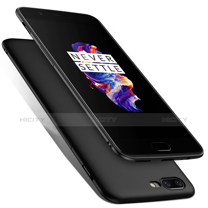 OnePlus 5用シリコンケース ソフトタッチラバー S01 OnePlus ブラック