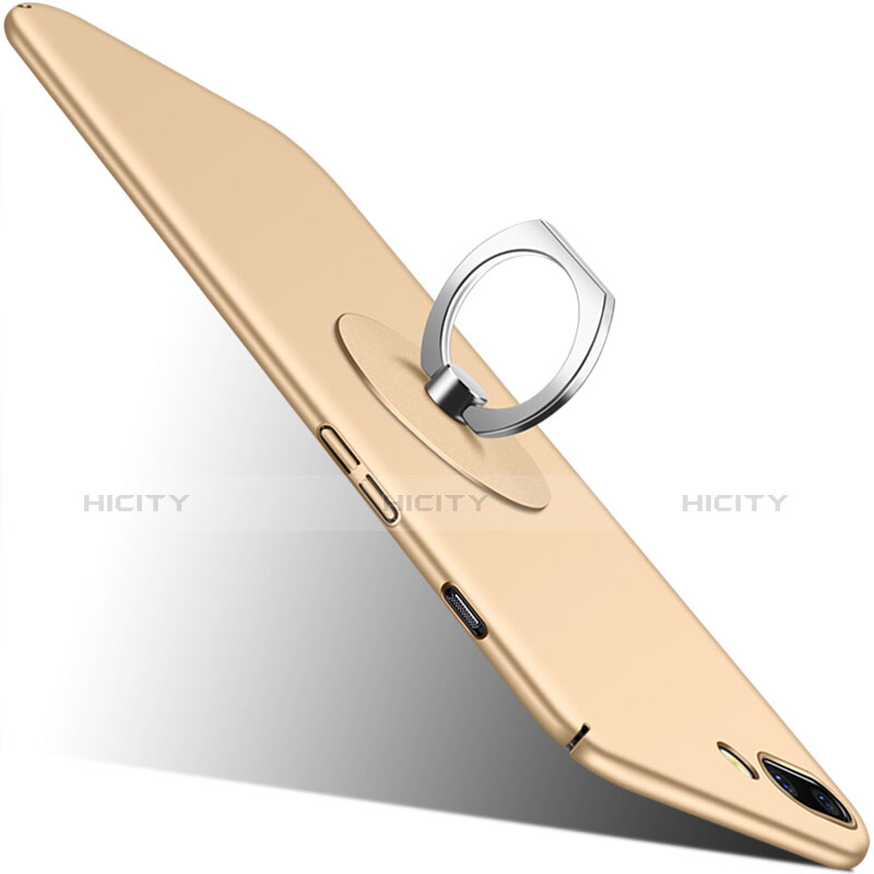 OnePlus 5用ハードケース プラスチック 質感もマット アンド指輪 OnePlus ゴールド