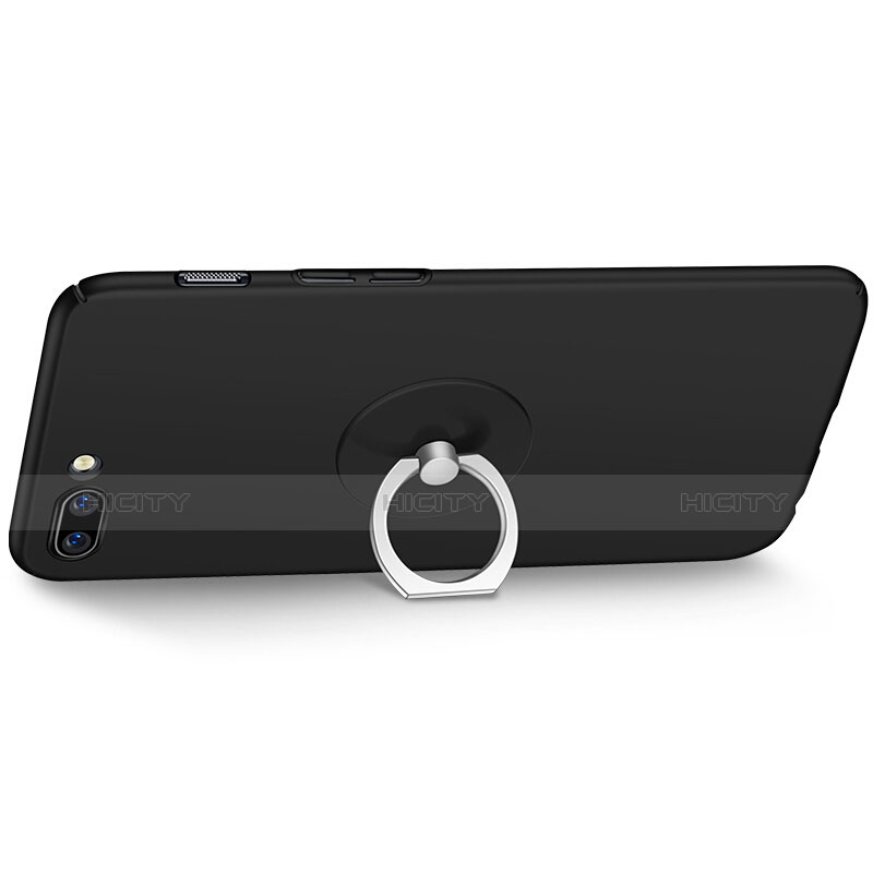 OnePlus 5用ハードケース プラスチック 質感もマット アンド指輪 OnePlus ブラック