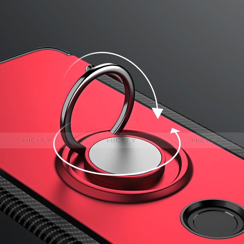 OnePlus 5T A5010用ハイブリットバンパーケース プラスチック アンド指輪 兼シリコーン OnePlus レッド