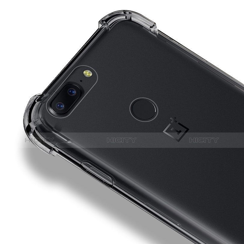 OnePlus 5T A5010用極薄ソフトケース シリコンケース 耐衝撃 全面保護 クリア透明 T03 OnePlus クリア