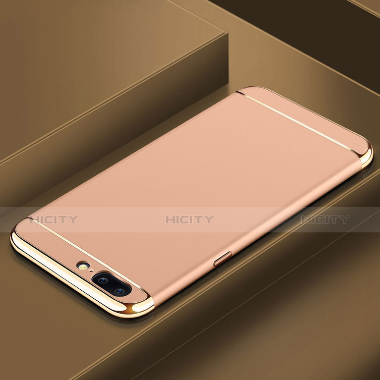 OnePlus 5T A5010用ケース 高級感 手触り良い メタル兼プラスチック バンパー M01 OnePlus ゴールド