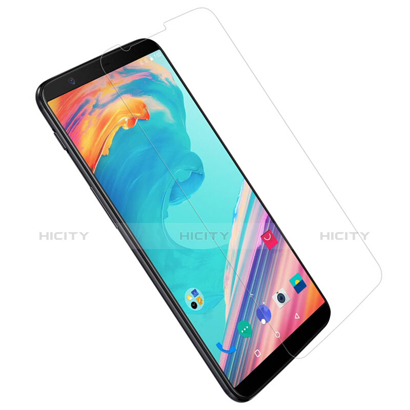 OnePlus 5T A5010用強化ガラス 液晶保護フィルム T03 OnePlus クリア