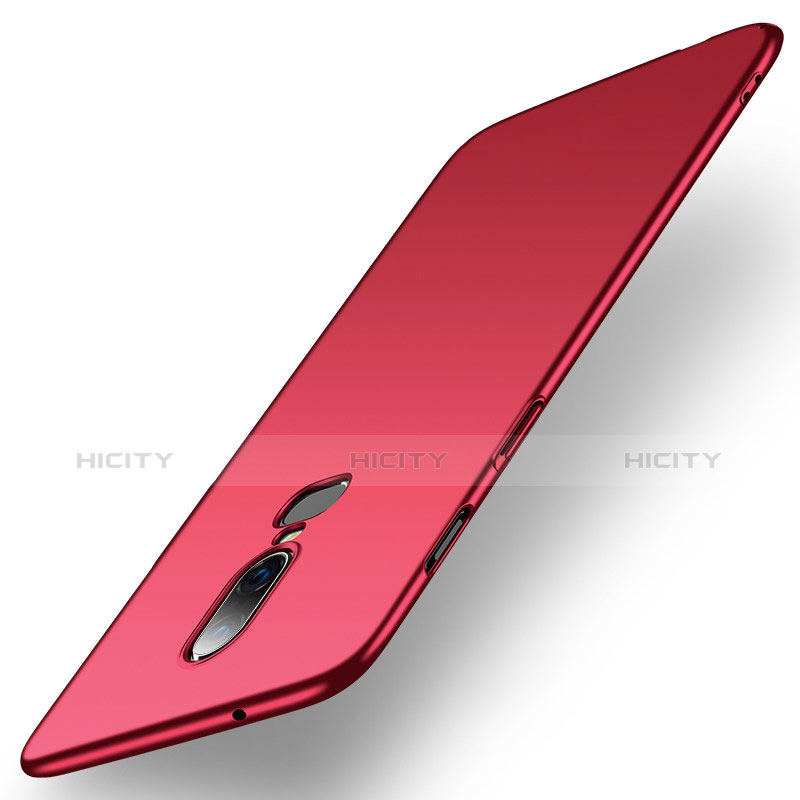 OnePlus 6用ハードケース プラスチック 質感もマット M01 OnePlus レッド