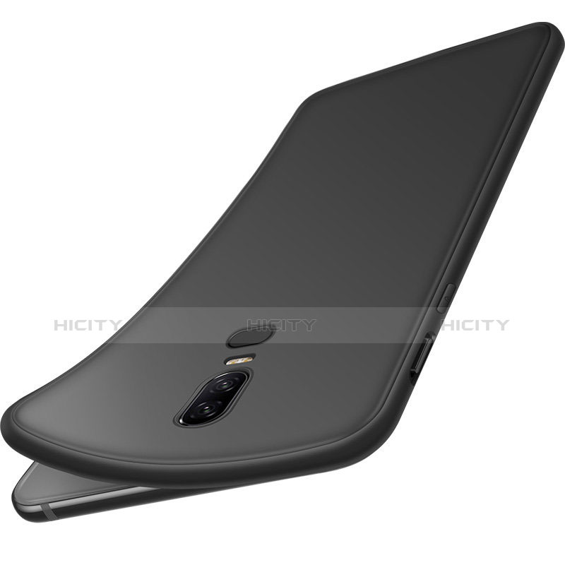 OnePlus 6用極薄ソフトケース シリコンケース 耐衝撃 全面保護 OnePlus ブラック