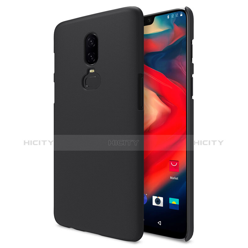 OnePlus 6用ハードケース プラスチック メッシュ デザイン W01 OnePlus ブラック