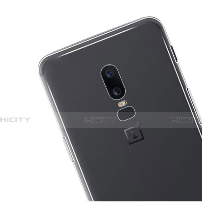 OnePlus 6用極薄ソフトケース シリコンケース 耐衝撃 全面保護 クリア透明 T06 OnePlus クリア