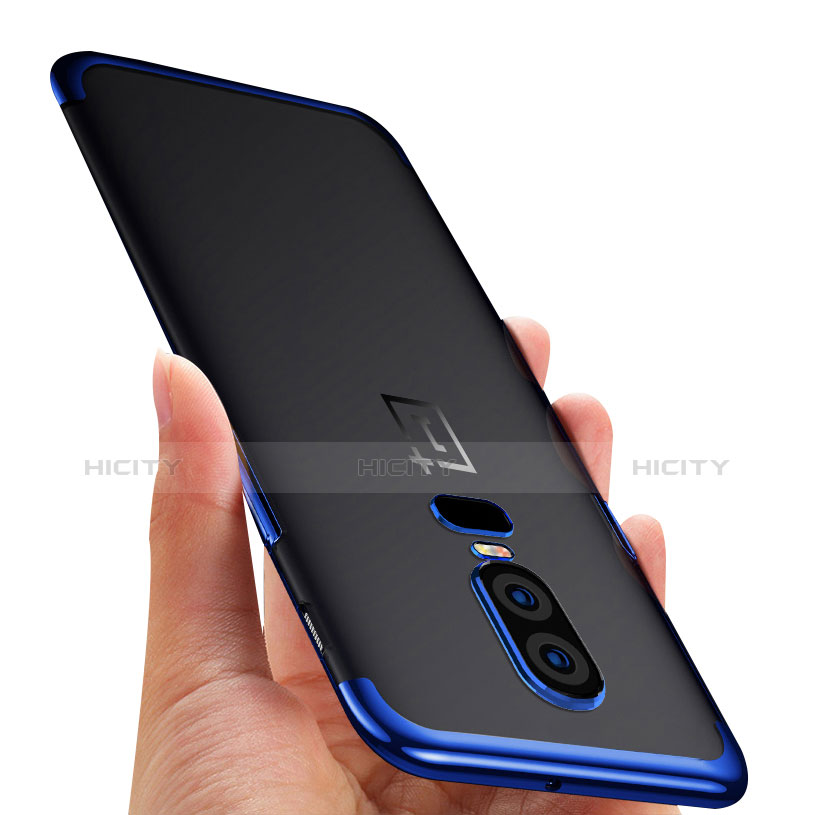 OnePlus 6用極薄ソフトケース シリコンケース 耐衝撃 全面保護 クリア透明 H01 OnePlus 