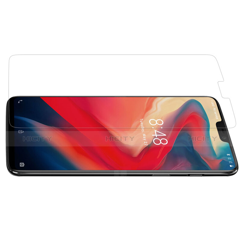 OnePlus 6用強化ガラス 液晶保護フィルム OnePlus クリア