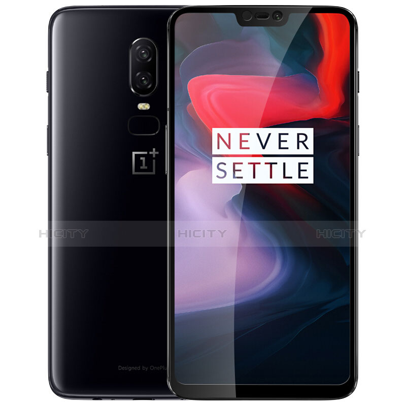 OnePlus 6用強化ガラス フル液晶保護フィルム F03 OnePlus ブラック