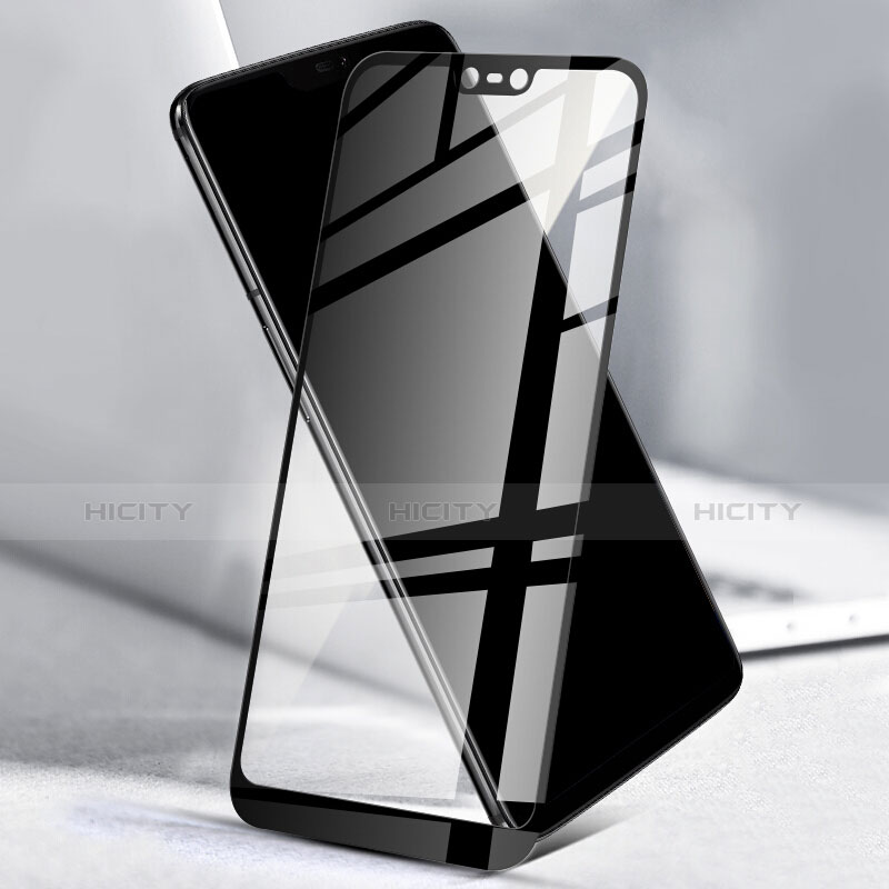 OnePlus 6用強化ガラス フル液晶保護フィルム F03 OnePlus ブラック